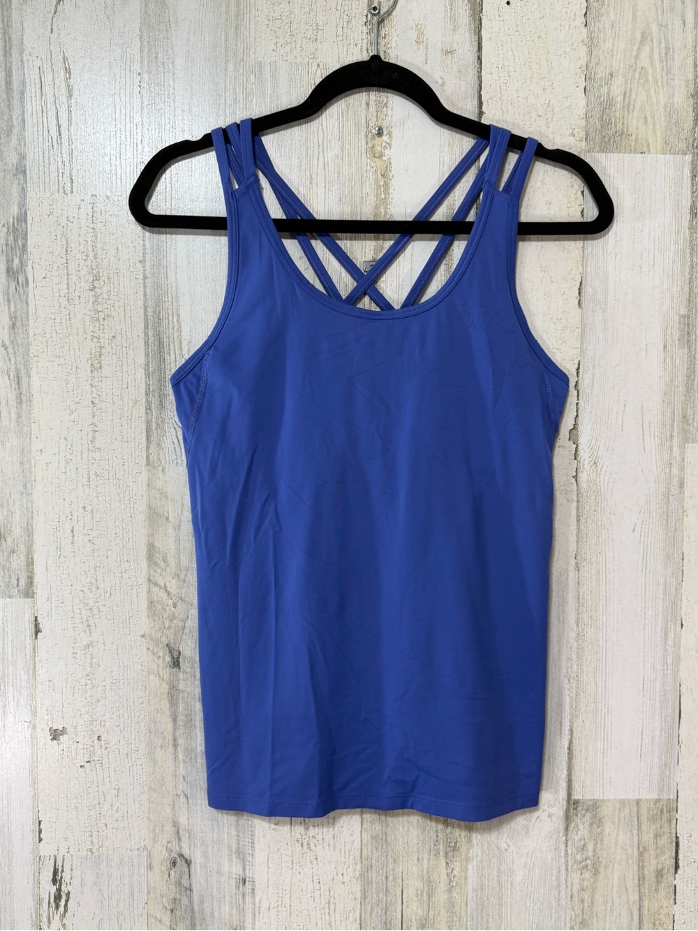 GAPFit Athletic Tank Top Royal Blue Double-Strap Crisscross Tank